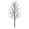 Department 56 Christmas Basics<Brown Tree With Snow/Bird