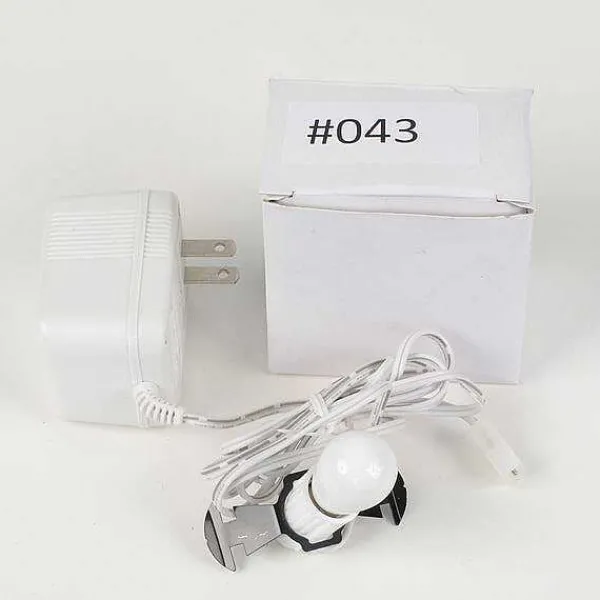 Department 56 Replacement Parts<Replacement Adapter 3V Dc 700Ma White Male Auxiliary Clip