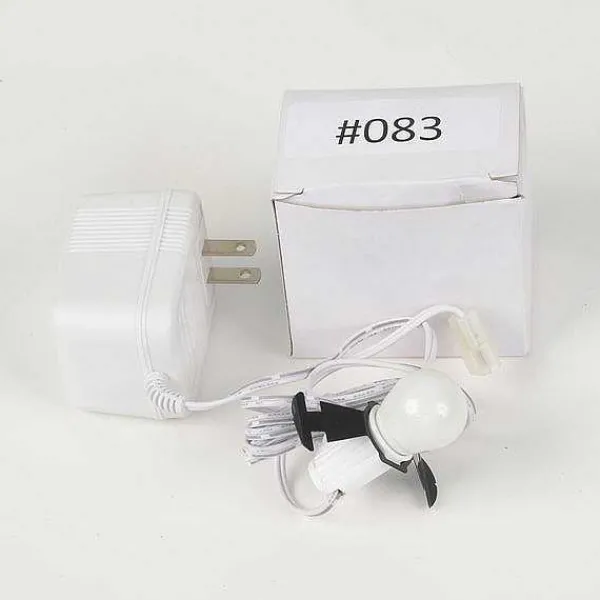 Department 56 Replacement Parts<Replacement Adapter 3V Dc 800Ma White W/Light And Male Aux Clip